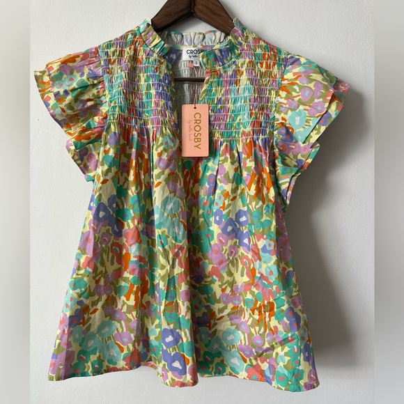 CROSBY by Mollie Burch Tops - NWT CROSBY by Mollie Burch Coral Reef print